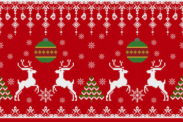 christmas greeting card with deer