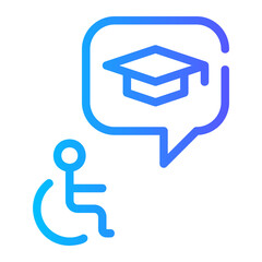 special education gradient icon