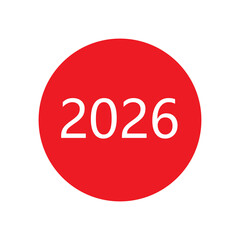2026 Icon – New Year Calendar Date Symbol
