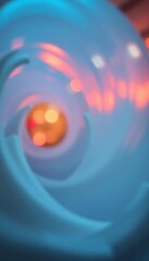 Doughy swirl, a minimalist composition bathed in gentle light, dreamy bokeh effect,  shallow depth of field,  swirl