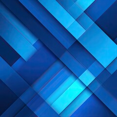 Blue abstract with intersecting geometric shapes shades vary from cyan to dark blue