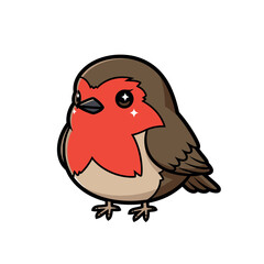 bird animal popular kawaii illustration robin first design