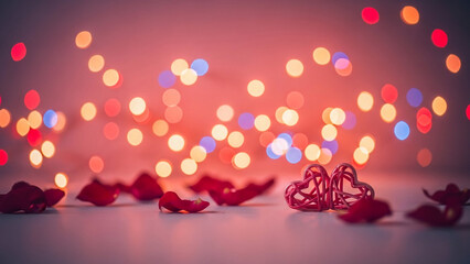 Obraz premium Romantic Valentine Day Background Symbolizing Love and Passion