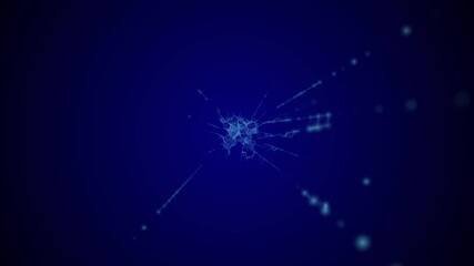 Deep cyber stage waves lights, futuristic digital award spotlight - Powered by Adobe