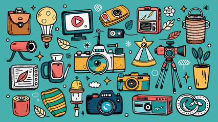 Assorted photography equipment