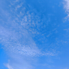 Obraz premium Blue sky with soft white clouds background