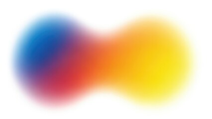 Vibrant colorful gradient shapes merging together