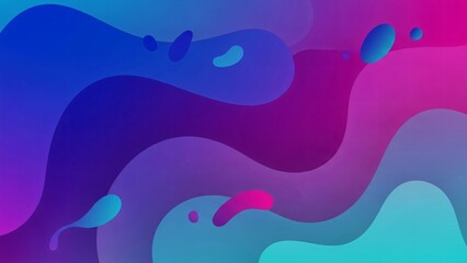 Abstract background with flowing liquid shapes in vibrant blue, purple, and pink gradients, creating a modern and dynamic design.