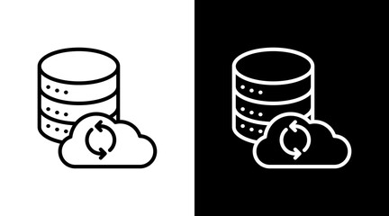 Data Sync With Icon Set Design
