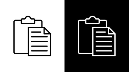 Clipboard Data With Icon Set Design