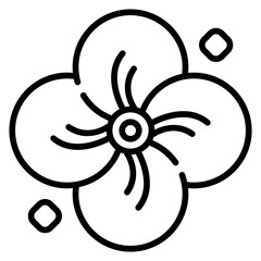 Flower Line Icon