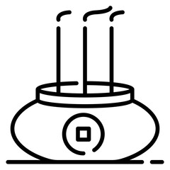 Chinese Incense Icon