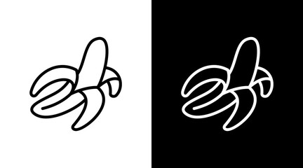 Banana With Icon Set Design