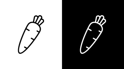 Carrot With Icon Set Design