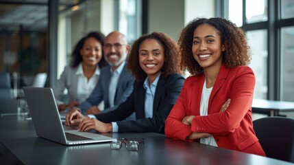 Professional team in a business meeting