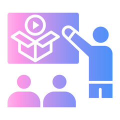 Fototapeta premium product advertising Gradient icon