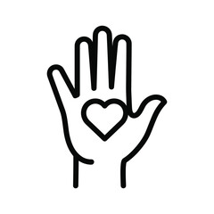 Obraz premium Hand holding heart symbolizing love and care