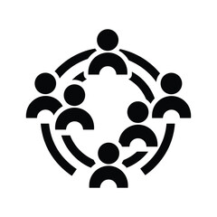 Group of people connected together in circle