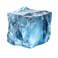 Obraz premium Ice Chunk Isolated on White Background