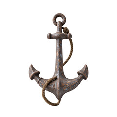 Anchor symbolizing strength nautical theme still life image rustic environment close-up viewpoint