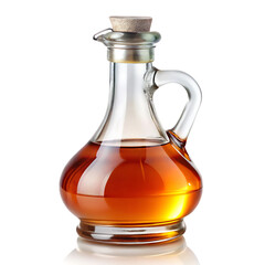 Vinegar Bottle Isolated on White Background