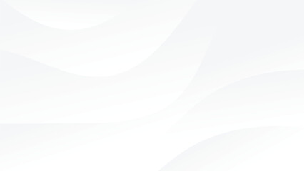 abstract white background with color gradient and wavy graphic lines decoration