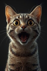 Obraz premium Surprised bengal cat