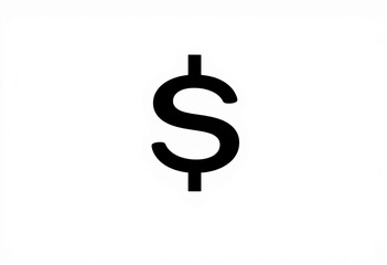 Obraz premium A 3d green dollar sign currency symbol on a white background representing a financial money icon for business and banking wealth concepts