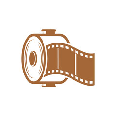 Film Reel Icon - A Symbol of Cinema and Photography.