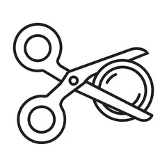 Scissors Cutting Coin
