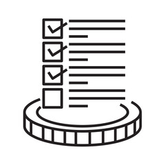 Cost Management Checklist Icon