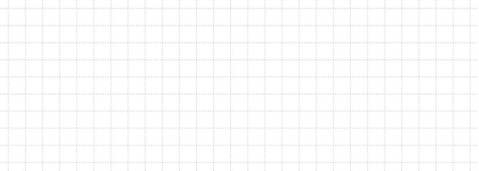 Minimal checkered graph paper page. Bullet journal or notepad. Seamless vector background and simple grid.