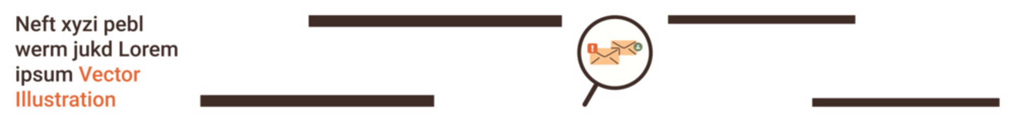 Obraz premium Focus, analysis, research, data examination, investigation, creative design. Magnifying glass zooms in on highlighted text against lines. Focus and analysis concept for digital and educational usage