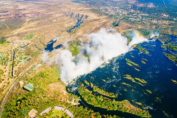 Above Victoria Falls