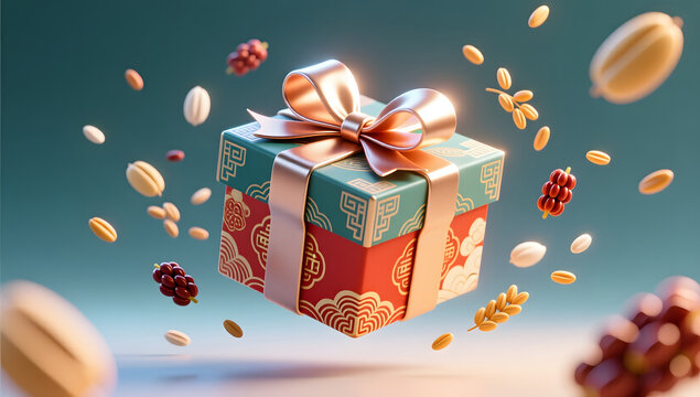 Elegant Laba Festival gift box presentation
