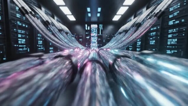 Futuristic Data Center - A Journey Through Digital Realms.