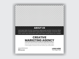 Fototapeta premium Digital Marketing Services Social Media Post Template