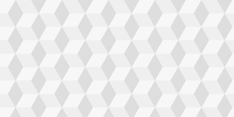 Fototapeta premium Abstract white cube grid polygon decoration block hexagon geometric texture background. block construction surface cubic wall square creative business texture backgroud. 
