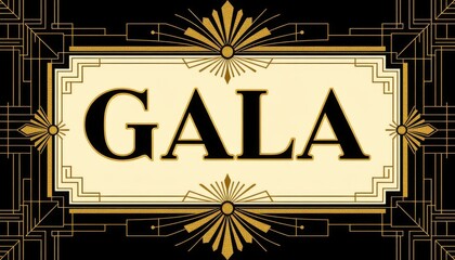 Elegant Invitation Design for Formal Gala Celebration Event