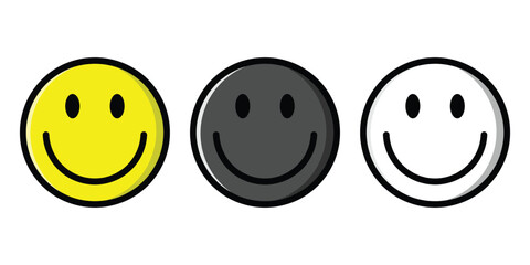 simple smiley emoticon collection