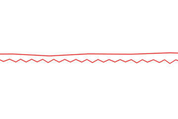 Obraz premium red ribbon isolated on white
