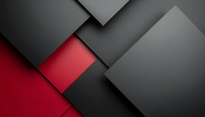 Elegant Abstract Background with Red and Black Layers.