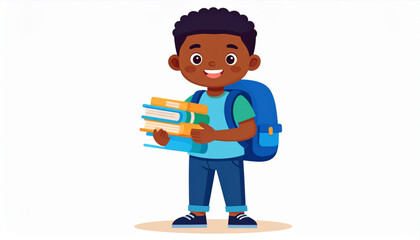Back-to-School Character Illustration
