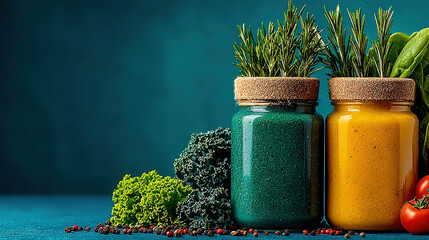 artificial flowers with horses figurines in front, colorful and detailed