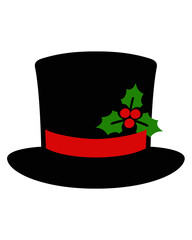 green hat with red ribbon