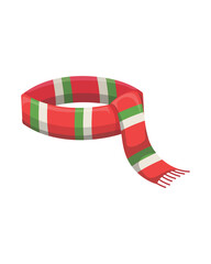 red ribbon on white background