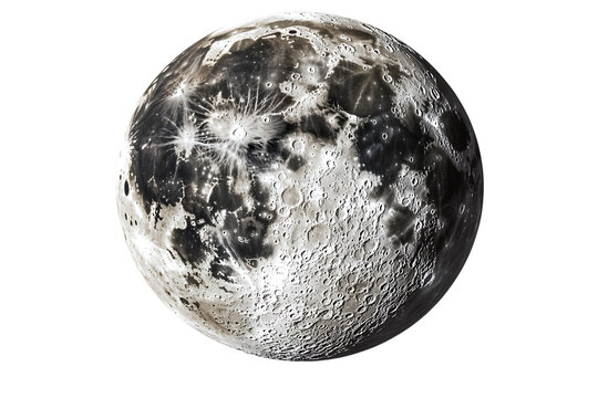 A detailed view of the moon s surface showcasing craters and lunar features