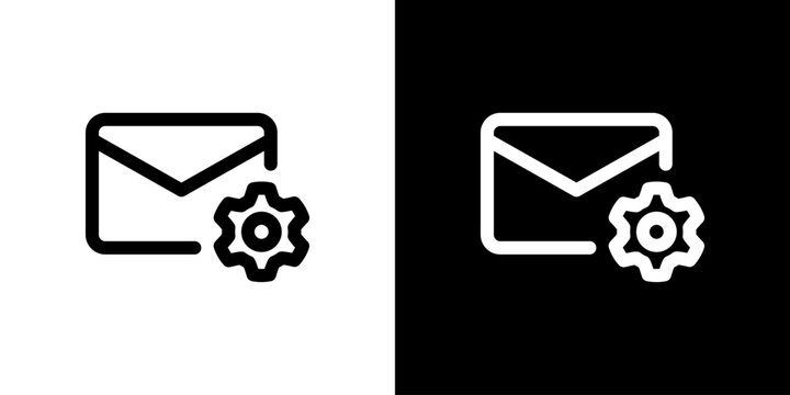 設定・歯車マークのメールアイコン