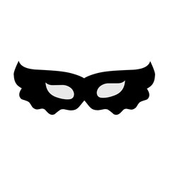Superhero mask silhouette vector