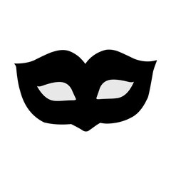 Superhero mask silhouette vector